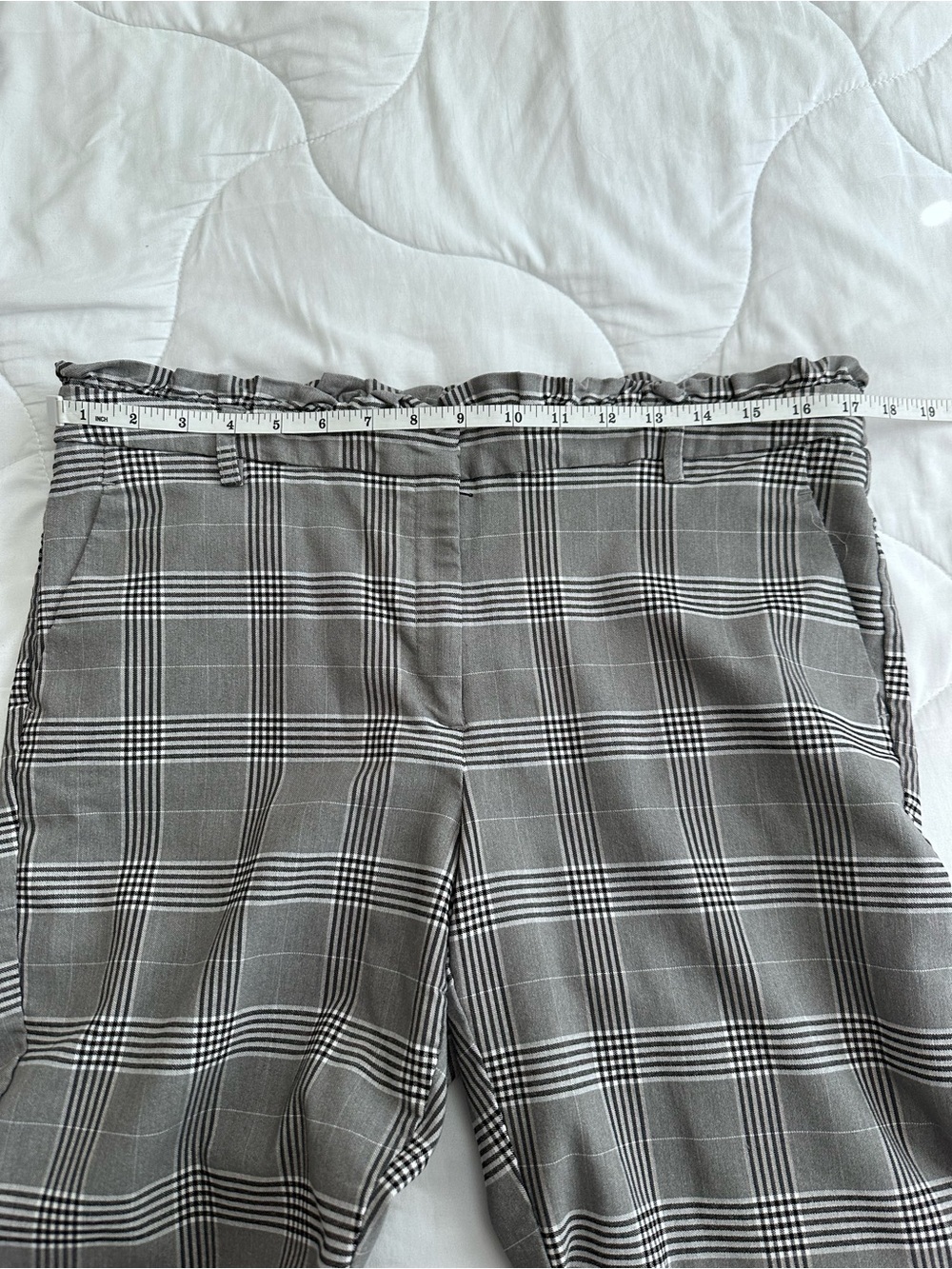 Scarlett Gray Plaid Chinos - Picture 9 of 9
